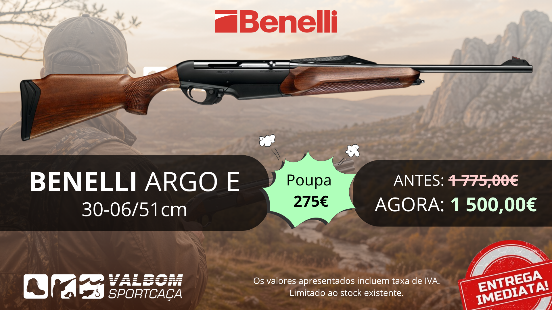 Benelli Argo E 30-06/51cm